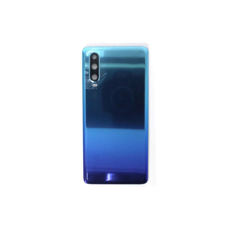 HUAWEI P30 CACHE BATTERIE BLEU COMPATIBLE AVEC LENTILLE