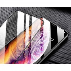 iPhone XS MAX 6"5 film ANTICHOC 3D : recouvre tout l'ecran NOIR