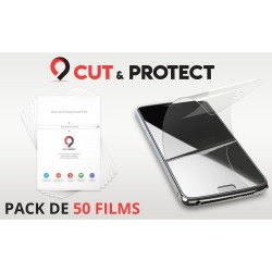 CUT & PROTECT PACK DE 50 FILMS "DOUBLE GLUE" CUT & PROTECT ( TOUT APPAREILS DONT INCURVÉS ) SANS CODE ( ACHETER LES CODES SEP...