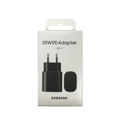 Samsung EP-TA800NBEGEU : CHARGEUR SAMSUNG USB-C 25W / 3A - SUPER FAST CHARGE NOIR - BLISTER ORIGINE