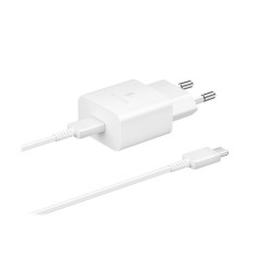 Samsung EP-T1510XWEGEU : CHARGEUR USB-C + CABLE USB-C 15W SAMSUNG BLANC SOUS BLISTER EUROPE