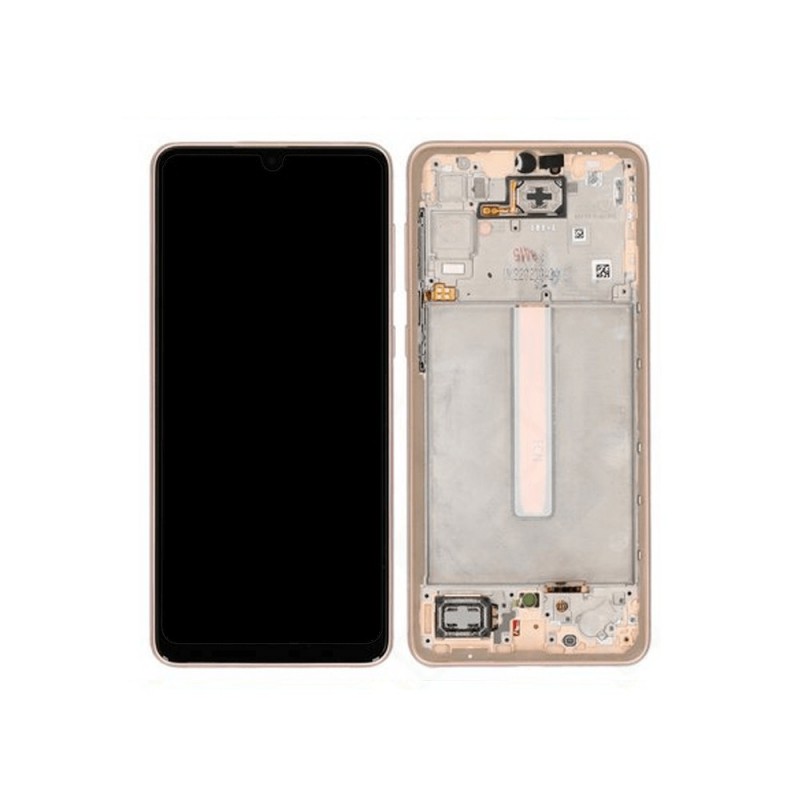 Samsung SAMSUNG GALAXY A33 5G A336B LCD + TACTILE GOLD / PECHE ORIGINE SERVICE PACK GH82-28143D / 28144D