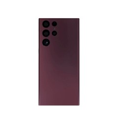 Samsung SAMSUNG GALAXY S22 ULTRA S908B CACHE BATTERIE BORDEAUX AVEC LENTILLE (SANS LOGO)