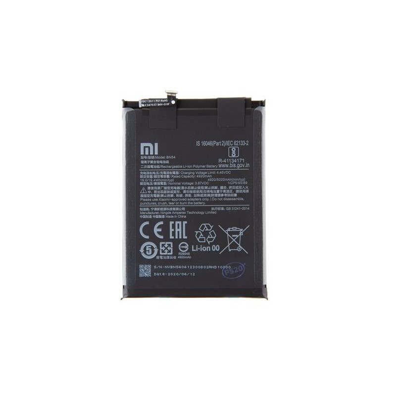 Xiaomi Batterie Xiaomi BN54 BM4S Redmi 9 / Redmi Note 9 Origine