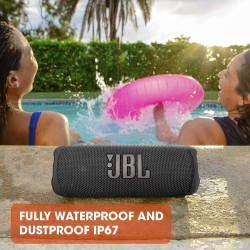 JBL JBL Flip 6 – Enceinte Bluetooth étanche, haut-parleur haute fréquence pour des basses, 12 heures d'autonomie - NOIR