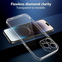 Apple IPHONE 14 PLUS - SILICONE TRANSPARENTE COINS RENFORCEES + PROTECTION LENTILLE