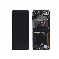 Samsung F711 Galaxy Z Flip 3 5G LCD + Tactile + Face avant Noir Origine Service Pack GH82-27244A / 27243A