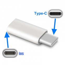 Adaptateur Lightning Femelle vers USB-C Male