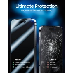 Apple iPhone 13 / iPhone 13 Pro / iPhone 14 / IPHONE 16e - Film SECRET verre trempé Privacy confidentialité