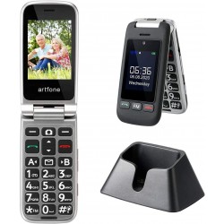 SeniorPhone G6 - le téléphone 4G facile à utiliser pour les seniors - batterie longue durée - lampe torche
