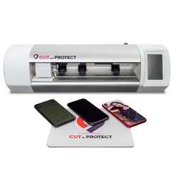 CUT & PROTECT RECONDITIONNE : MACHINE A DECOUPER LES FILMS HYDROGEL SMARTPHONES & TABLETTES C&P MORIAH-13L fonctionne avec PC