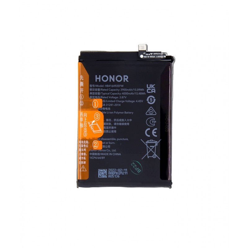Honor HB416492EFW : Honor X8 4G Batterie