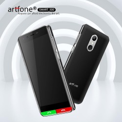 Smartphone 4G Senior 5'' avec Bouton SOS, 2550mAh Batterie, Stations Recharge, avec Grandes icônes, Android 12