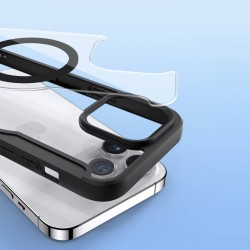 Apple IPHONE 15 PLUS - Coque Dux Ducis MAGSAFE Skin X Pro à rabat magnétique – Noir