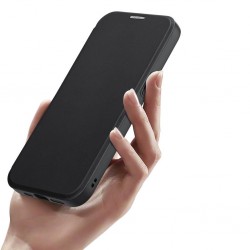 Apple IPHONE 15 PLUS - Coque Dux Ducis MAGSAFE Skin X Pro à rabat magnétique – Noir