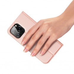 Apple IPHONE 15 PLUS - Étui BOOK portefeuille Dux Ducis Skin Pro – ROSE