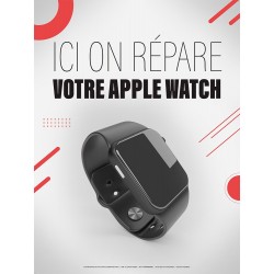 AFFICHE "Ici on Répare votre Apple Watch" 60 X 80 CM