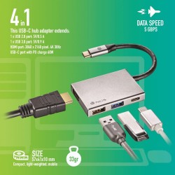 NGS NGS WONDER DOCK4 : Hub USB-C : 2 x USB, 1 x USB-C, 1 x HDMI