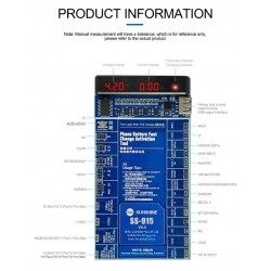 Plaque d'activation de batterie et de charge rapide pour Android et iPhone 5 à 15 Pro Max Sunshine SS-915