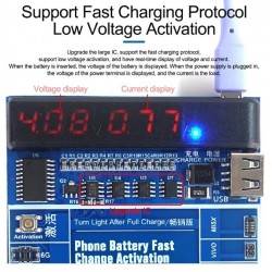 Plaque d'activation de batterie et de charge rapide pour Android et iPhone 5 à 15 Pro Max Sunshine SS-915