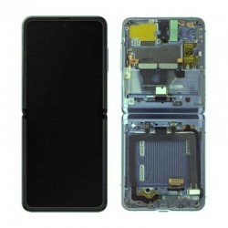 Samsung F711 Galaxy Z Flip 3 5G LCD + Tactile + Face avant VERT Origine Service Pack GH82-27243C / 27244C / 27443C