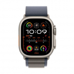 Apple Montre Connectée Apple Watch Ultra 2 + GPS Cellular 49mm avec Bracelet Nylon Bleu de taille S - Neuf