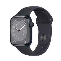 Apple Montre Connectée Apple Watch Series 9 GPS 45mm Midnight Aluminium Bracelet Sport Midnight M/L - Neuf