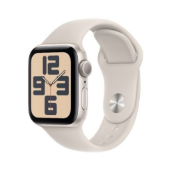 Apple Montre Connectée Apple Watch Series SE 2 GPS 44mm Lumière Stellaire S/M - Neuf