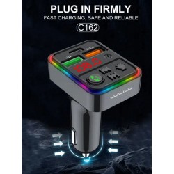 FM TRANSMETTEUR + CHARGEUR VOIRTURE USB-A + USB-C 25W C162 promo