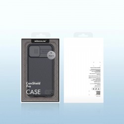 Apple IPHONE 14 - COQUE NILLKIN RIGIDE MAGNETIQUE CamShield PRO (charg. sans fil) - BLEU
