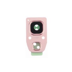 Vitre caméra arrière Samsung Galaxy A7 2017 (A720F) Rose Contour + Vitre cache