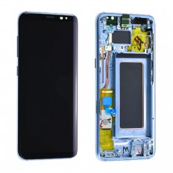 Ecran Samsung Galaxy S8 (G950F) Bleu + Châssis (Original Reconditionné)