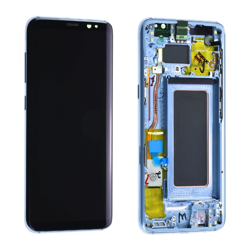 Ecran Samsung Galaxy S8 (G950F) Bleu + Châssis (Original Reconditionné)