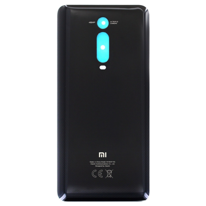 Vitre arrière Xiaomi Mi 9T et Mi 9T Pro Noir Avec logo + Adhesif