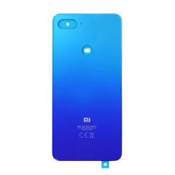 Vitre arrière Xiaomi Mi 8 Lite Blue - Avec logo + Adhesif