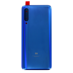 Xiaomi Vitre arrière Xiaomi Mi 9 Blue - Avec logo + Adhesif