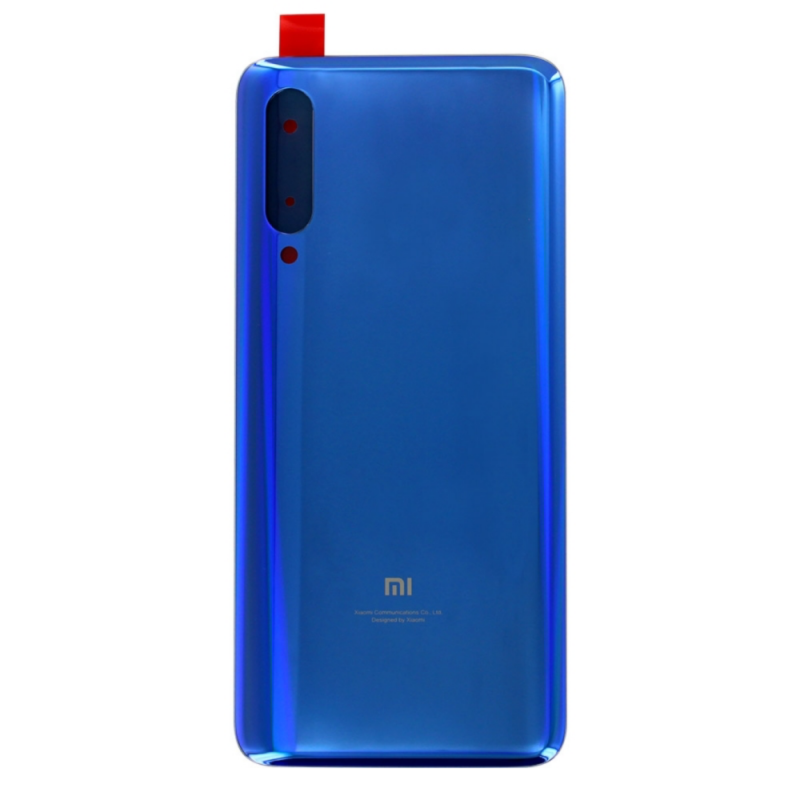 Xiaomi Vitre arrière Xiaomi Mi 9 Blue - Avec logo + Adhesif Xiaomi Vitre arrière Xiaomi Mi 9 Blue - Avec logo + Adhesif