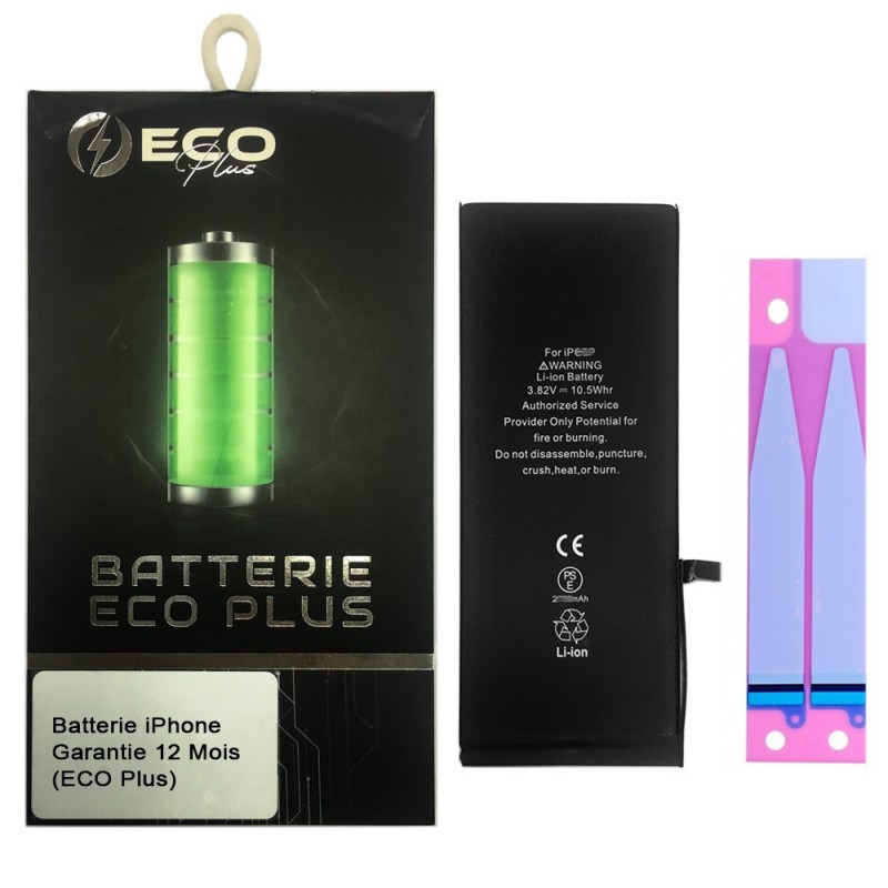 Batterie iPhone 12 Pro Max 3687mAh + Adhésifs - Puces Ti (ECO Luxe)