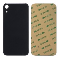 Vitre arrière iPhone XR Noir (Grand trou) Sans Logo