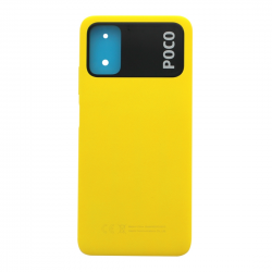 Xiaomi Vitre arrière Xiaomi Pocophone M3 Jaune + Adhesif