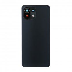 Vitre arrière Xiaomi Mi 11 Lite 4G / 5G Noir + Adhesif