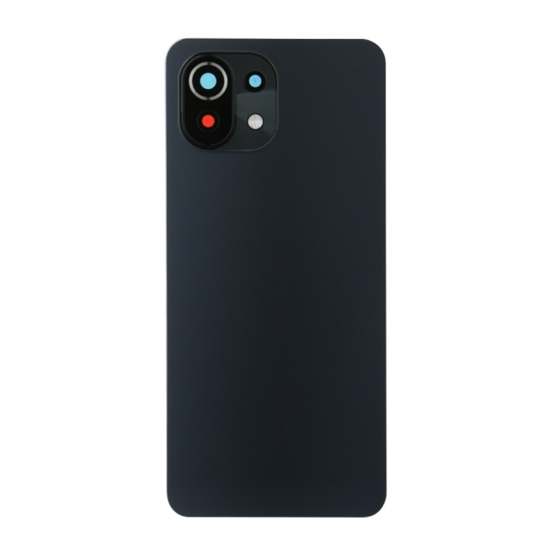Vitre arrière Xiaomi Mi 11 Lite 4G / 5G Noir + Adhesif