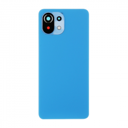 Vitre arrière Xiaomi Mi 11 Lite 4G / 5G Bleu + Adhesif