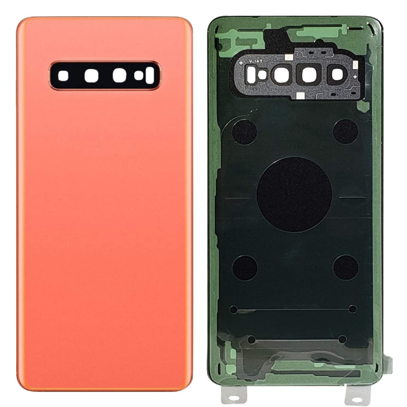 Vitre arrière Samsung Galaxy S10 (G973F) Prism Orange (Sans Logo)