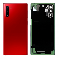 Vitre arrière Samsung Galaxy Note 10 (N970) Rouge (Sans Logo)