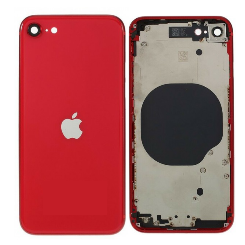 Châssis Vide iPhone SE 2020 Rouge (Origine Demonté) - Grade AB