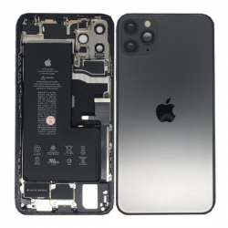 Chassis Complet iPhone 11 Pro Max Noir - Connecteur de Charge + Batterie (Origine Demonté) Grade A