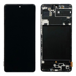 Ecran Samsung Galaxy A71 (A715) Noir + Châssis (OLED)