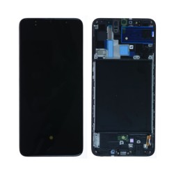 Ecran Samsung Galaxy A70 (A705F) Noir+ Châssis (OLED) - Petite taille