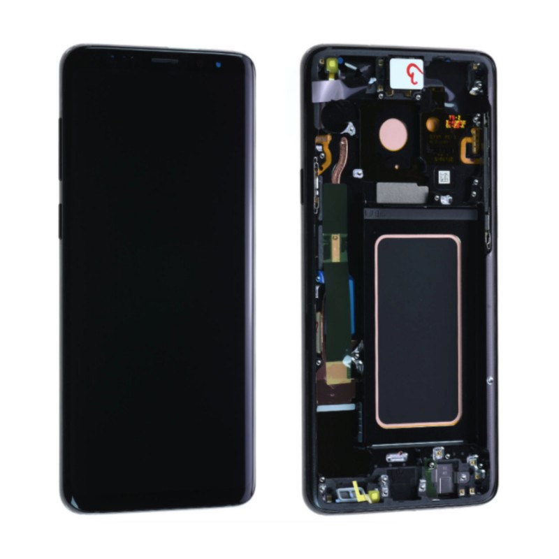 Ecran Samsung Galaxy S9 Plus (G965F) Noir + Châssis (OLED)